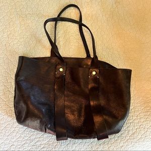 Clare V black leather purse